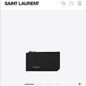 SAINT LAURENT CARDHOLDER. MINT CONDITION. ORIGINAL PACKAGING AVAILABLE.